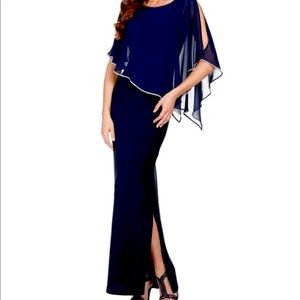 Evening  dress, elegant and stylish. Minimal amount of embellishment.